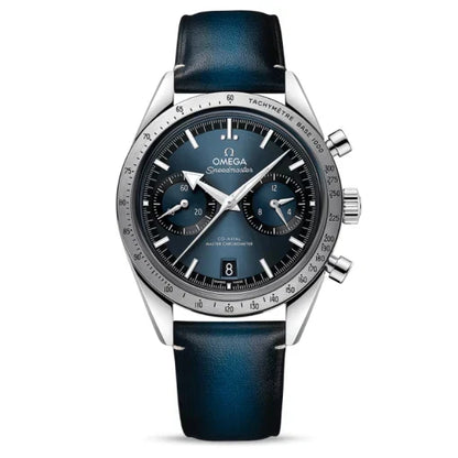 Ω  Speedmaster 57 Cuir Bleu