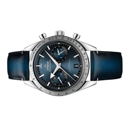Ω  Speedmaster 57 Cuir Bleu