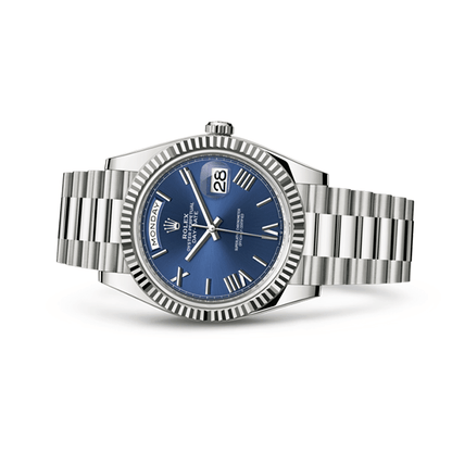 Day-Date Bleu Chiffres romains