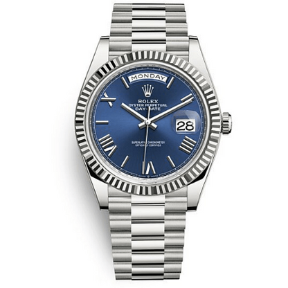 Day-Date Bleu Chiffres romains