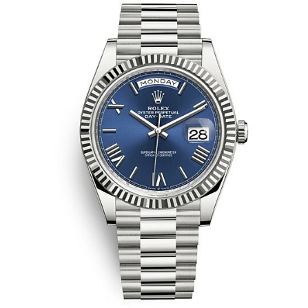 Day-Date Bleu Chiffres romains